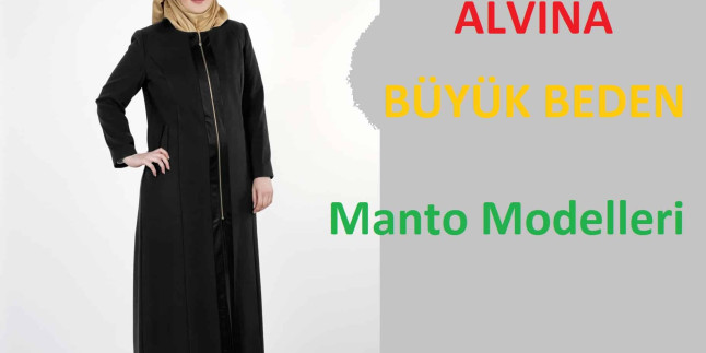 Büyük Beden Alvina Manto Modelleri
