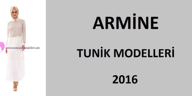 Armine Tunik Modelleri 2016