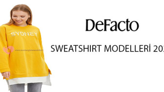 Defacto Tesettür Sweatshirt Modelleri 2020