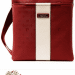 Pierre Cardin Kırmızı Ortası Beyaz Çanta Modeli